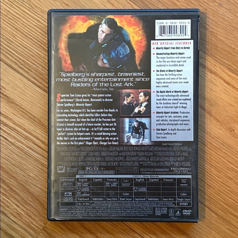 “Minority Report” Widescreen Edition DVD! - Picture 3 of 8